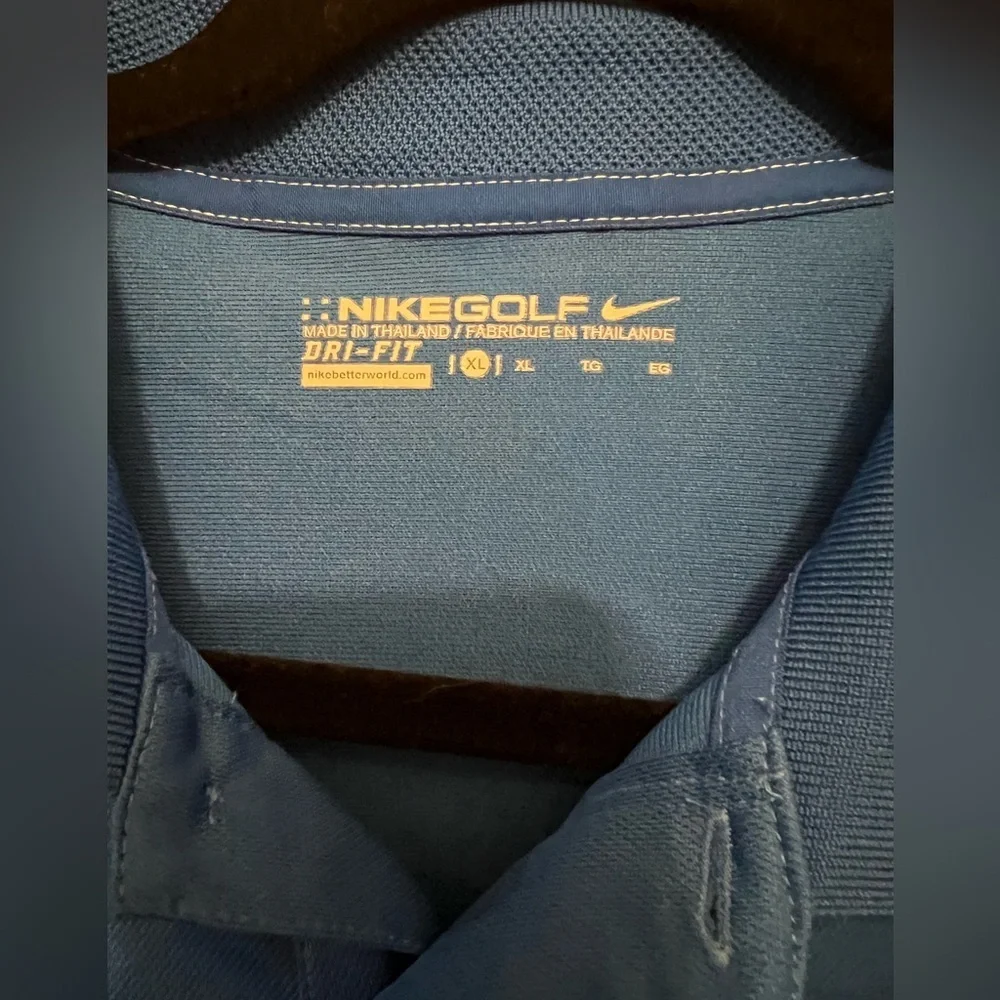 Nike Golf Men's Blue Polo Shirt XL Dri-fit